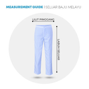 POWER CAT Sepasang Baju Melayu Putih Nila Koshibo Sekolah Agama | Size : 22-3XL | Kain Lembut Set Muslim School Uniform | Baju Melayu Lelaki Agama Exclusive - Image 15