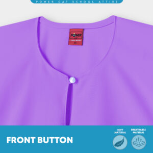 POWER CAT Baju Kurung Biasa Licin Ungu | Size: 26-5XL | School Uniform Baju Kurung Normal Koshibo Purple - Image 6