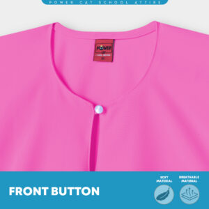 POWER CAT Baju Kurung Biasa Licin Merah Jambu | Size: 26-5XL | School Uniform Baju Kurung Normal Koshibo Pink - Image 6