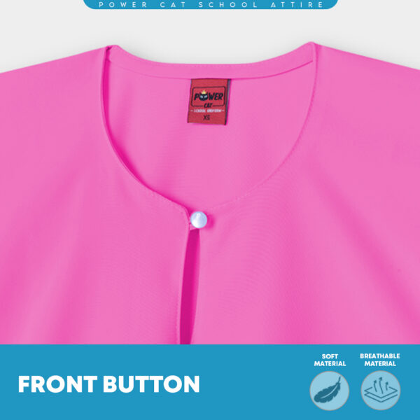 POWER CAT Baju Kurung Biasa Licin Merah Jambu | Size: 26-5XL | School Uniform Baju Kurung Normal Koshibo Pink