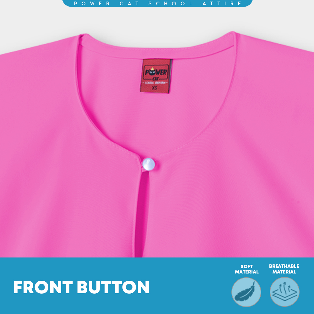 POWER CAT Baju Kurung Cekak Licin Merah Jambu | Size: 26-5XL | School Uniform Baju Kurung Cekak Koshibo Pink - Image 6
