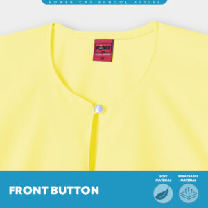 POWER CAT Baju Kurung Cekak Licin Kuning | Size: 26-5XL | School Uniform Baju Kurung Cekak Koshibo Yellow - Image 6