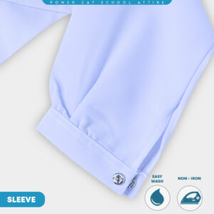 POWER CAT Baju Kurung Cekak Putih Nila Licin | Size: 22-5XL | School Uniform Baju Kurung Koshibo | White | Cekak - Image 8