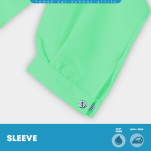 POWER CAT Baju Kurung Cekak Licin Hijau Muda | Size: 26-5XL | School Uniform Baju Kurung Cekak Koshibo Green - Image 8