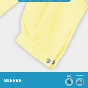POWER CAT Baju Kurung Cekak Licin Kuning | Size: 26-5XL | School Uniform Baju Kurung Cekak Koshibo Yellow - Image 8