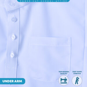 POWER CAT Sepasang Baju Melayu Putih Nila Koshibo Sekolah Agama | Size : 22-3XL | Kain Lembut Set Muslim School Uniform | Baju Melayu Lelaki Agama Exclusive - Image 5
