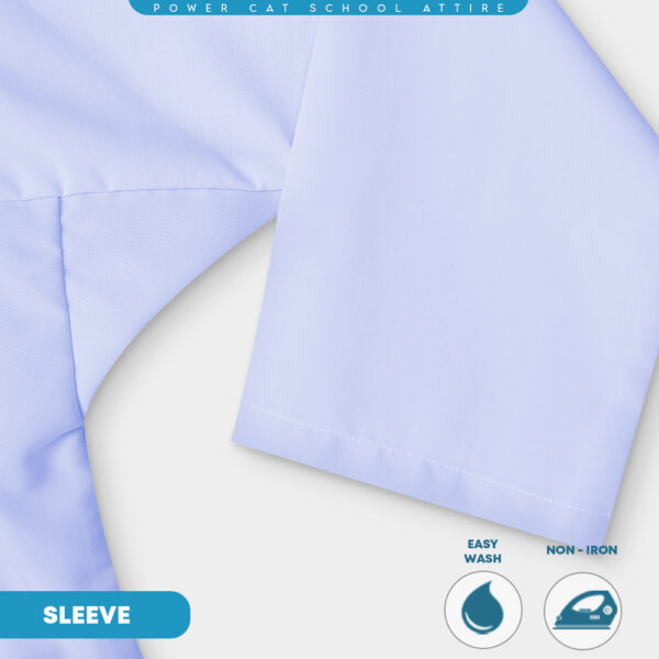 POWER CAT Baju Melayu Sekolah Putih Nila Licin | Size 22-3XL | School Uniform White Nila Baju Melayu Koshibo