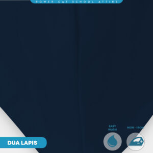 POWER CAT Tudung Sekolah Biru Gelap 2Lapis Licin  | Size S-2XL | Navy Blue Koshibo School Uniform Tudung - Image 7