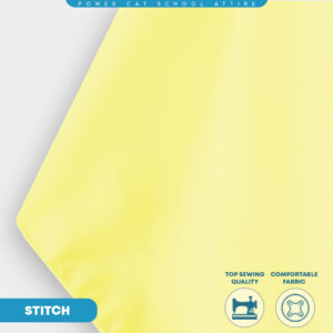 POWER CAT Tudung Sekolah Kuning 2Lapis Licin  | Size S-2XL | Yellow Koshibo School Uniform Tudung - Image 8