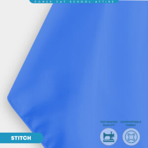 POWER CAT Tudung Sekolah Biru 2Lapis Licin  | Size S-2XL | Blue Koshibo School Uniform Tudung - Image 8