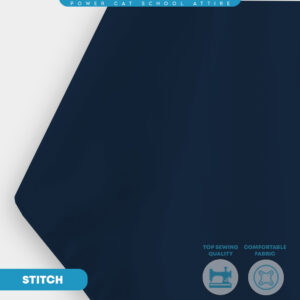 POWER CAT Tudung Sekolah Biru Gelap 2Lapis Licin  | Size S-2XL | Navy Blue Koshibo School Uniform Tudung - Image 8