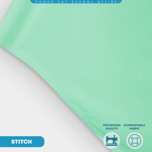 POWER CAT Tudung Sekolah Hijau Muda Selapis Owning Lembut | Size XS-L | Green Colour School Uniform Tudung One Layer - Image 8