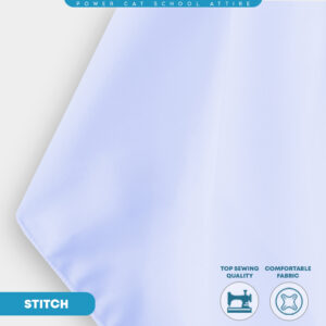 POWER CAT Tudung Putih Labuh 2 Lapis Licin | Size S-XL | White School Uniform Tudung Two Layer | School Hijab - Image 8