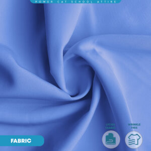 POWER CAT Tudung Sekolah Biru Selapis Owning Lembut | Size XS-L | Blue Colour School Uniform Tudung One Layer - Image 9