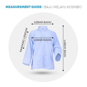 POWER CAT Baju Melayu Sekolah Putih Nila Licin | Size 22-3XL | School Uniform White Nila Baju Melayu Koshibo - Image 1