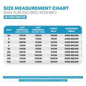 POWER CAT Kain Kurung Sekolah Menengah Biru Licin Susun Tepi | Size XS-5XL | Blue School Uniform Koshibo Kurung Skirt SMK - Image 4