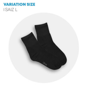 POWER CAT Premium Stoking Sekolah Hitam Pendek Tebal | Size S-2XL | School Uniform Short Black Socks (Thicker) - Image 7
