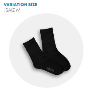 POWER CAT Premium Stoking Sekolah Hitam Pendek Tebal | Size S-2XL | School Uniform Short Black Socks (Thicker) - Image 6